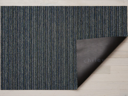 Chilewich Forest Skinny Stripe Shag Rug