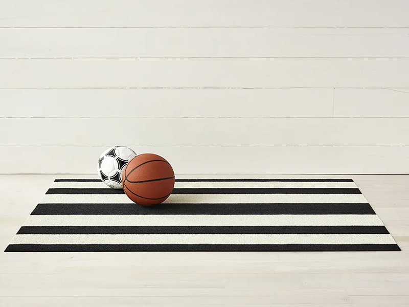Black & White Bold Stripe Rug