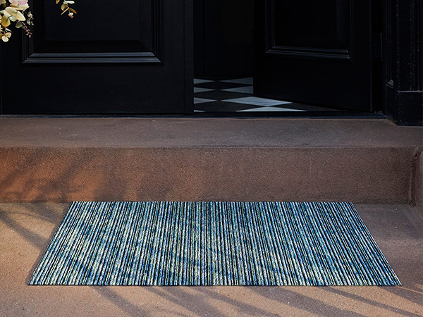 Forest Skinny Stripe Shag Rug