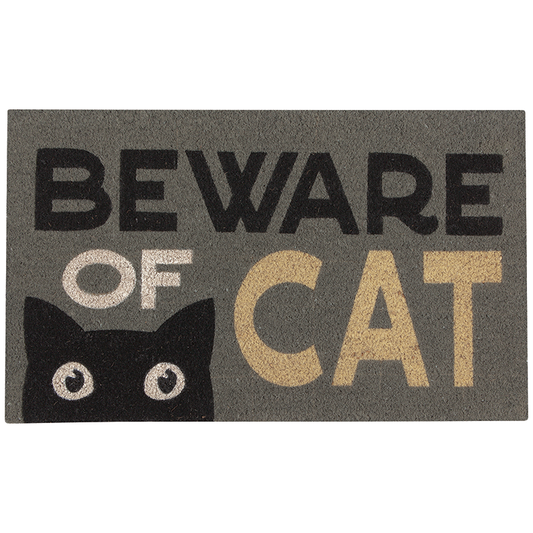 Beware of Cat Doormat