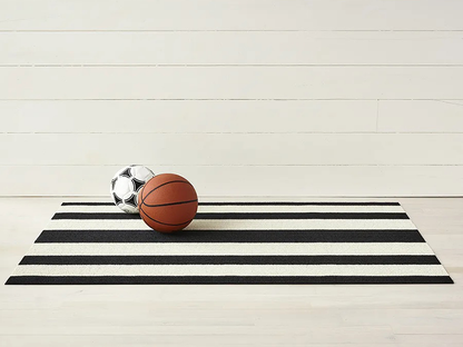Black & White Bold Stripe Rug